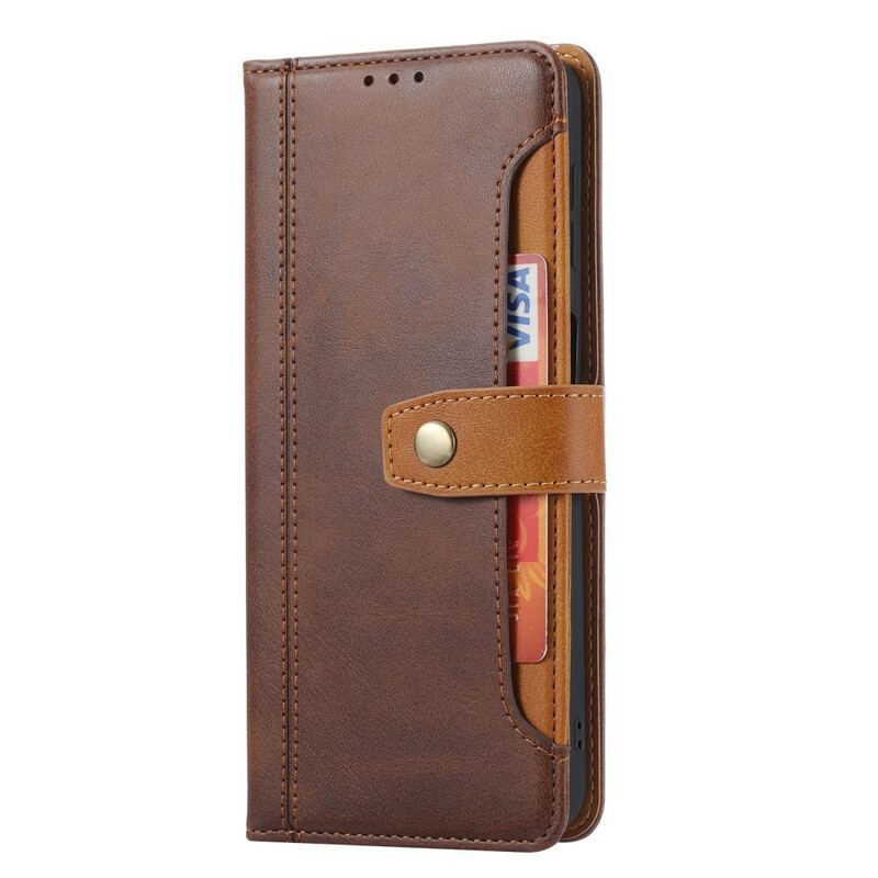 Housse Xiaomi Redmi Note 10/10S/Poco M5s Porte-Carte Frontal et Sangle