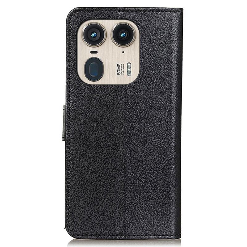 Housse Motorola Edge 50 Ultra Simili Cuir Traditionnel