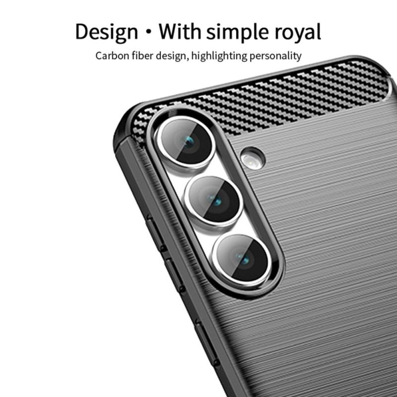Coque Samsung Galaxy S25 FE Fibre Carbone Brossée