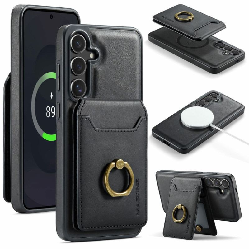 Coque Samsung Galaxy S25 FE Magnétique Porte-Cartes Détachable