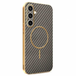 Coque Samsung Galaxy S25 FE MagSafe Design Fibre Carbone