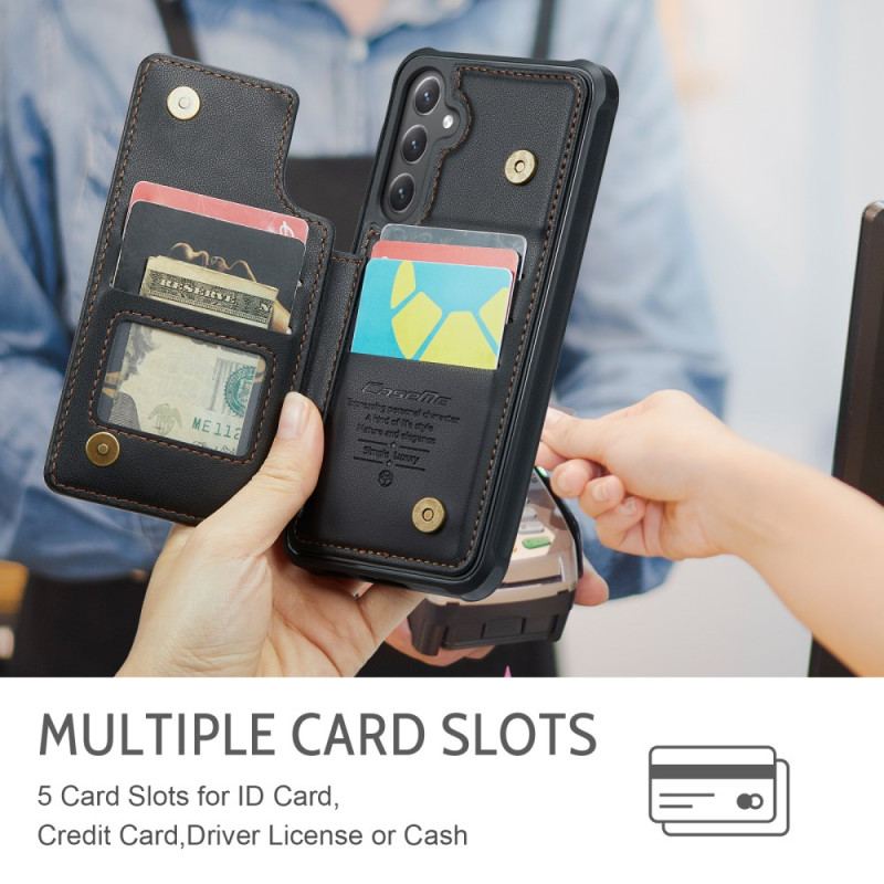 Coque Samsung Galaxy S25 FE Portefeuille avec Blocage RFID