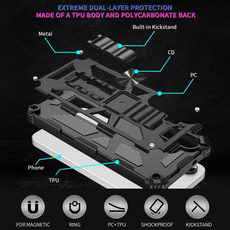 Coque Samsung Galaxy S25 FE Protection Antichoc avec Support Intégré
