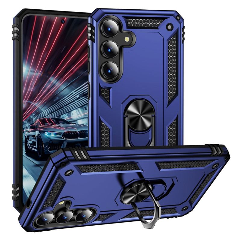 Coque Samsung Galaxy S25 FE Robuste avec Anneau-Support Rotatif à