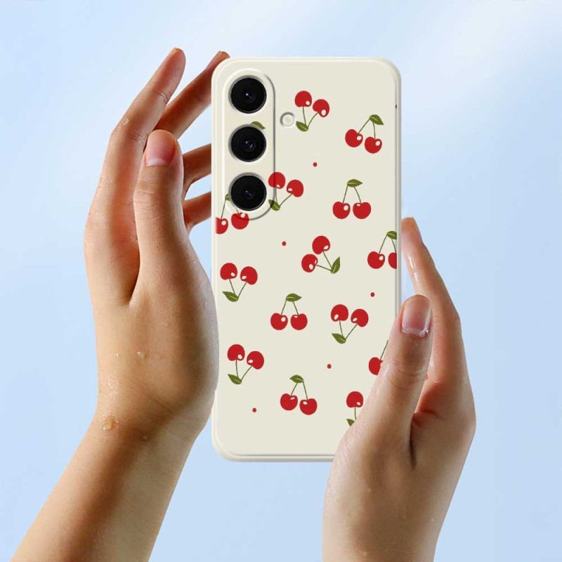Coque Samsung Galaxy S25 FE Silicone Cerises