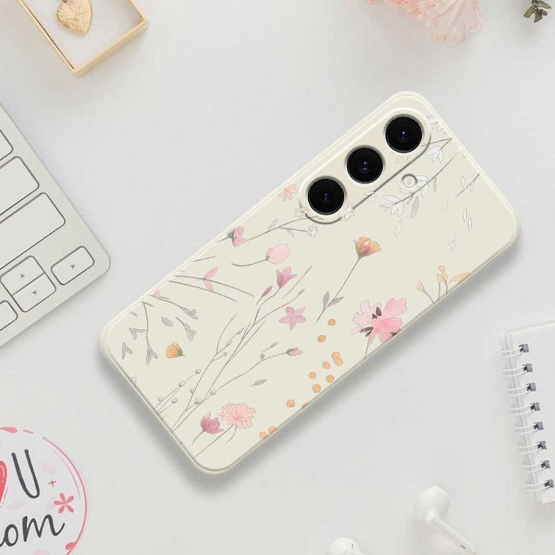Coque Samsung Galaxy S25 FE Silicone Fleurettes Colorées
