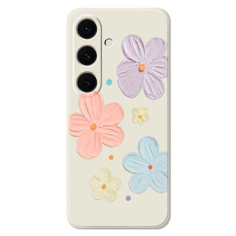 Coque Samsung Galaxy S25 FE Silicone Fleurs Pastel