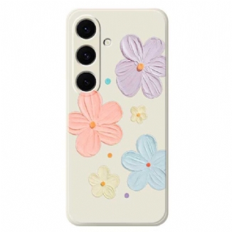 Coque Samsung Galaxy S25 FE Silicone Fleurs Pastel