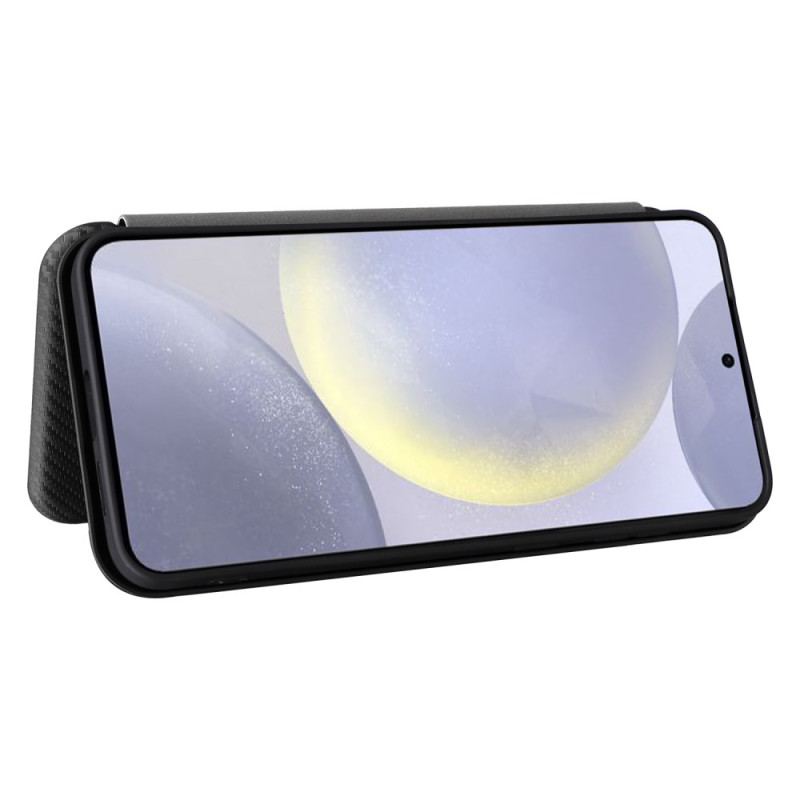 Flip Cover Samsung Galaxy S25 FE Fibre Carbone