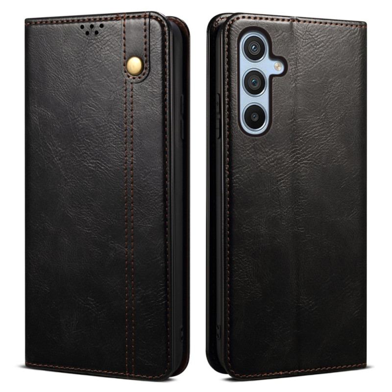 Flip Cover Samsung Galaxy S25 FE Simili Cuir Ciré