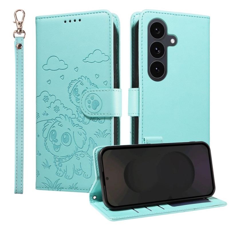 Housse Samsung Galaxy S25 FE Blocage RFID et Motif Chien