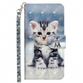 Housse Samsung Galaxy S25 FE Chaton à Lanière