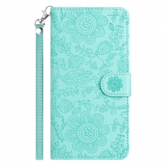 Housse Samsung Galaxy S25 FE Florale à Lanière