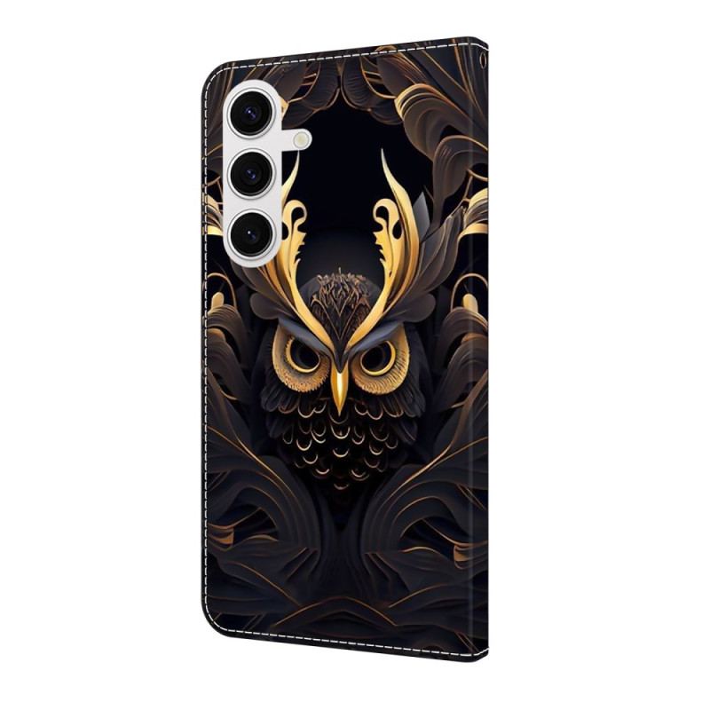 Housse Samsung Galaxy S25 FE Hibou Doré