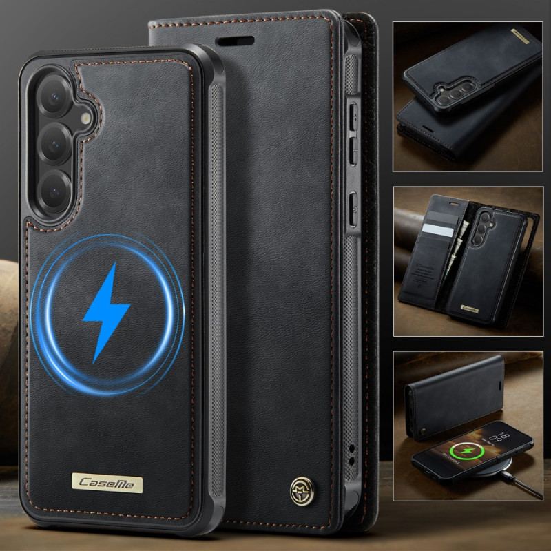 Housse Samsung Galaxy S25 FE Portefeuille avec Coque Détachable RFID