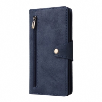 Housse Samsung Galaxy S25 FE Portefeuille avec Fermeture Éclair