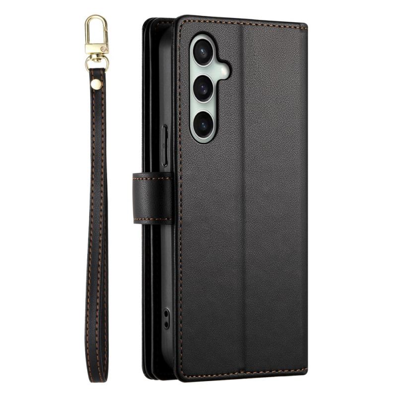 Housse Samsung Galaxy S25 FE Portefeuille et Lanières