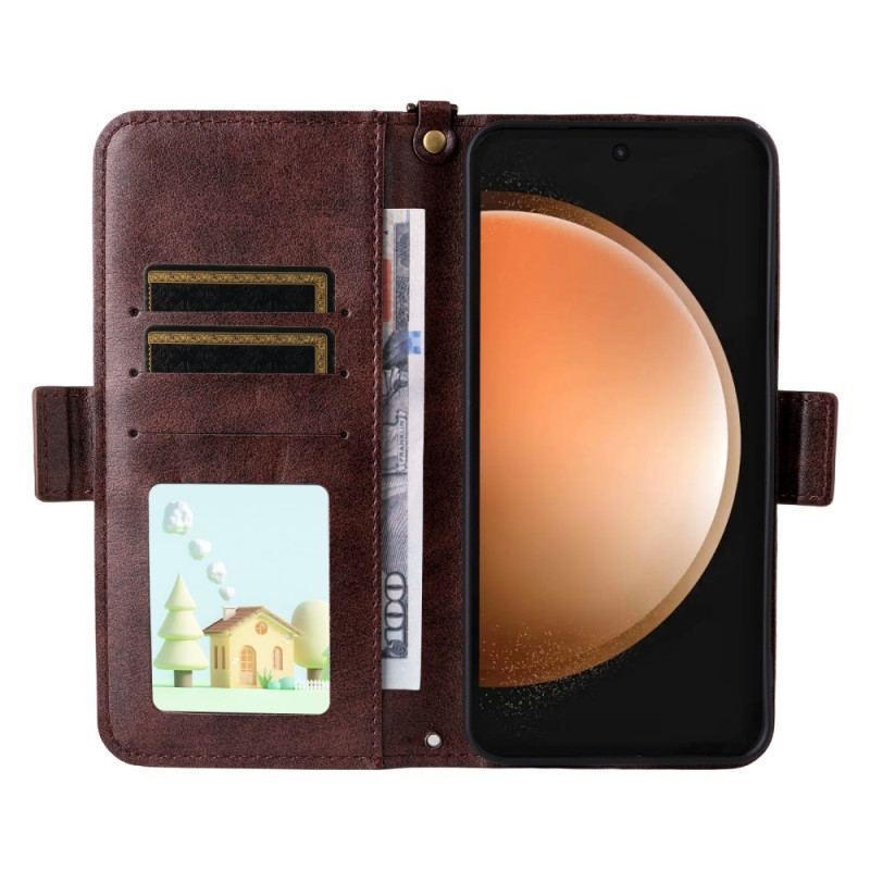 Housse Samsung Galaxy S25 FE Portefeuille Multifonctionnel