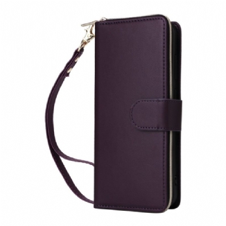 Housse Samsung Galaxy S25 FE Simili Cuir avec Lanière