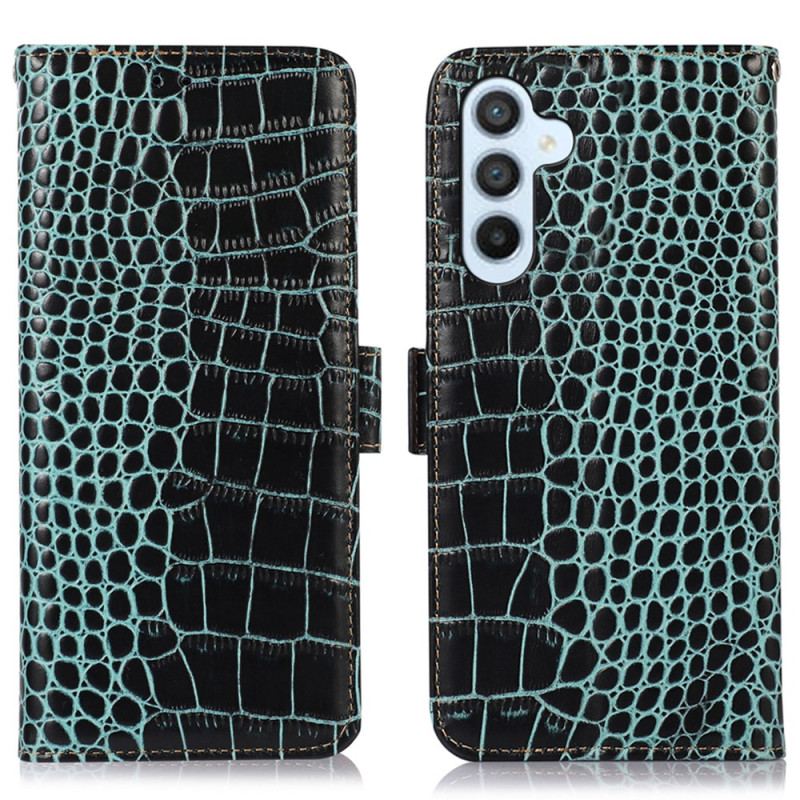 Housse Samsung Galaxy S25 FE Style Crocodile
