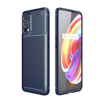 Coque Realme 7 Pro Flexible Texture Fibre Carbone