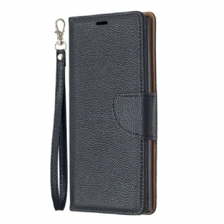 Housse Samsung Galaxy Note 10 Litchi Rabat Oblique