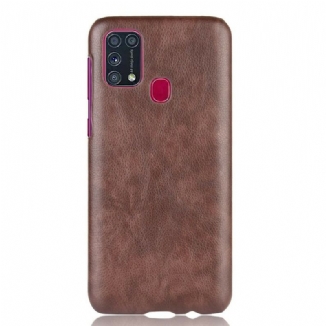 Coque Samsung Galaxy M31 Effet Cuir Litchi Performance