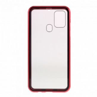 Coque Samsung Galaxy M31 Rebords Métal et Verre Trempé