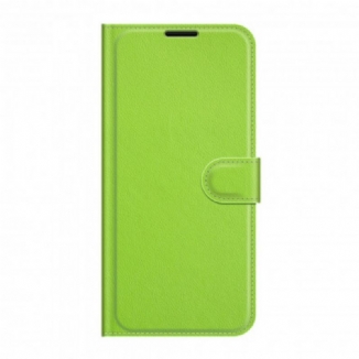 Housse Motorola Edge 20 Effet Litchi Classique