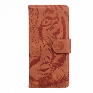Housse Motorola Edge 20 Empreinte Face de Tigre