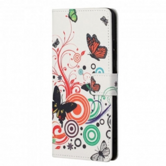 Housse Motorola Edge 20 Papillons et Fleurs