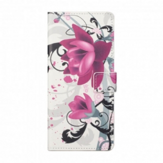 Housse Motorola Edge 20 Tropical Flowers