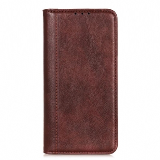 Flip Cover Honor 50 Lite / Huawei Nova 8i Cuir Litchi Fendu Élégance