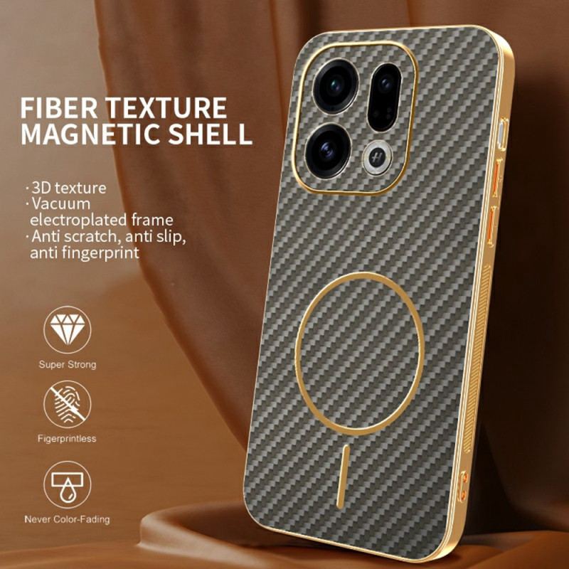Coque Oppo Find X9 5G Texture Fibre de Carbone