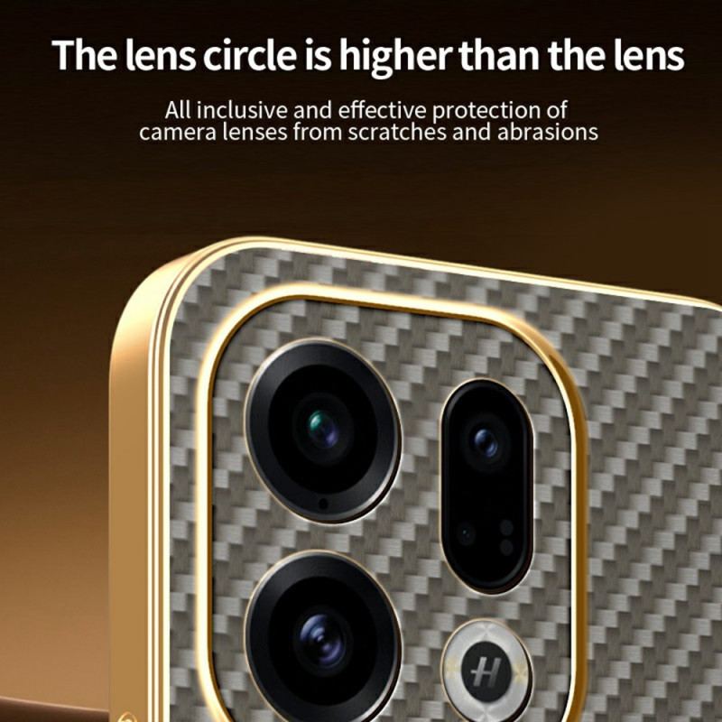 Coque Oppo Find X9 5G Texture Fibre de Carbone