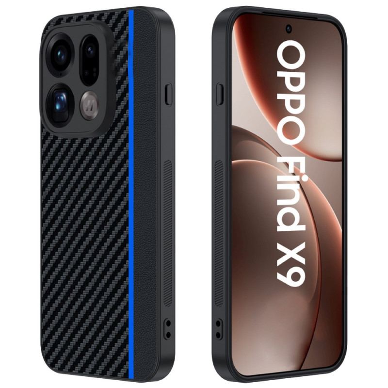 Coque Oppo Find X9 5G Texture Fibre de Carbone