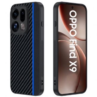 Coque Oppo Find X9 5G Texture Fibre de Carbone