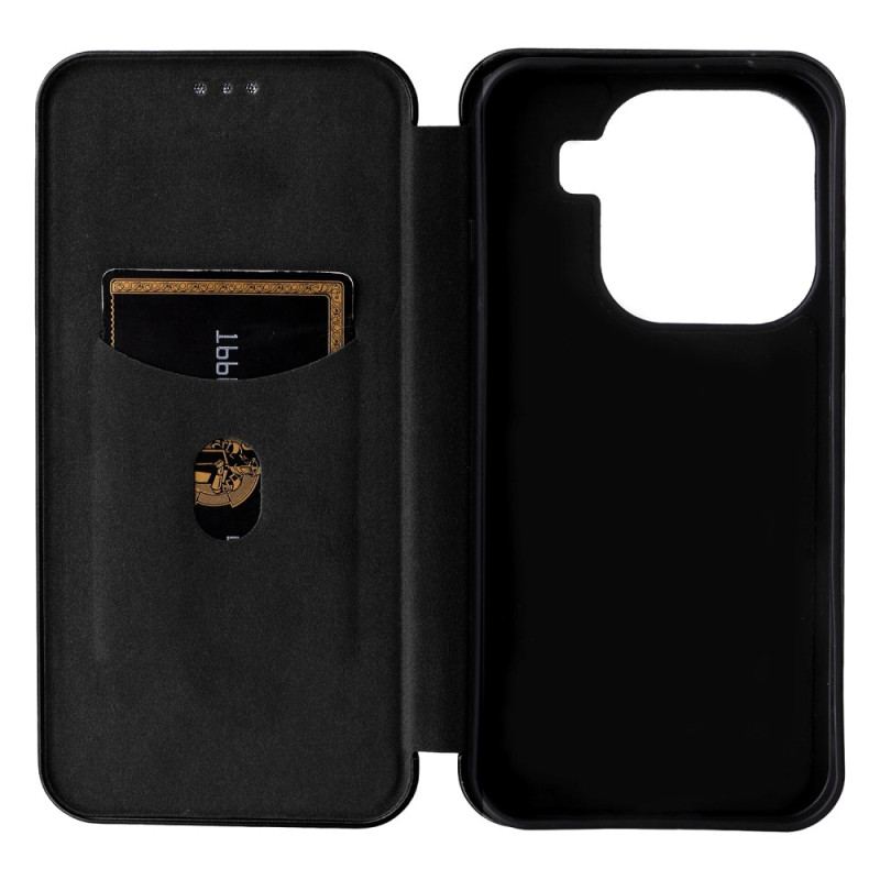 Flip Cover Oppo Find X9 5G Texture Fibre de Carbone