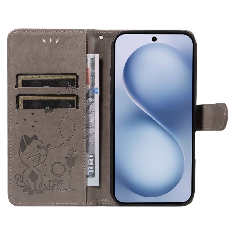 Housse Vivo X200 FE Chat et Abeille