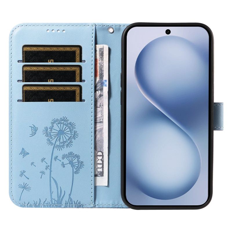 Housse Vivo X200 FE Pissenlits à Lanière