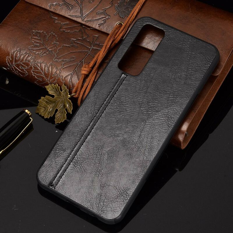 Coque Vivo Y70 Style Cuir Coutures