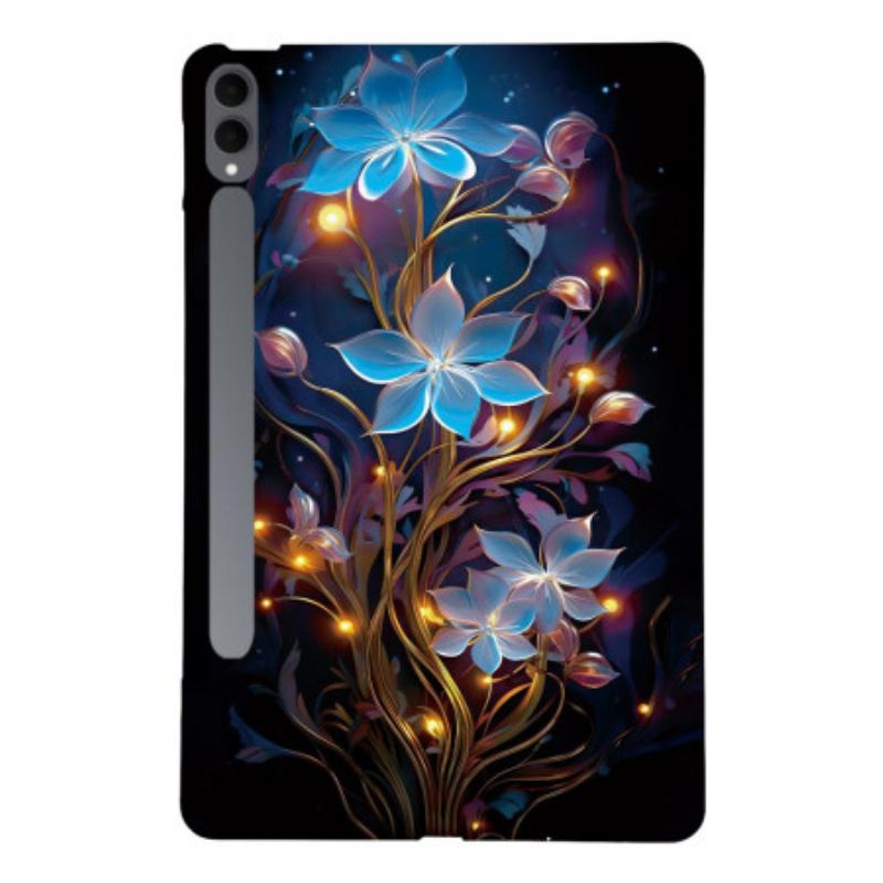 Coque Samsung Galaxy Tab S11 Ultra Fleurettes Bleues
