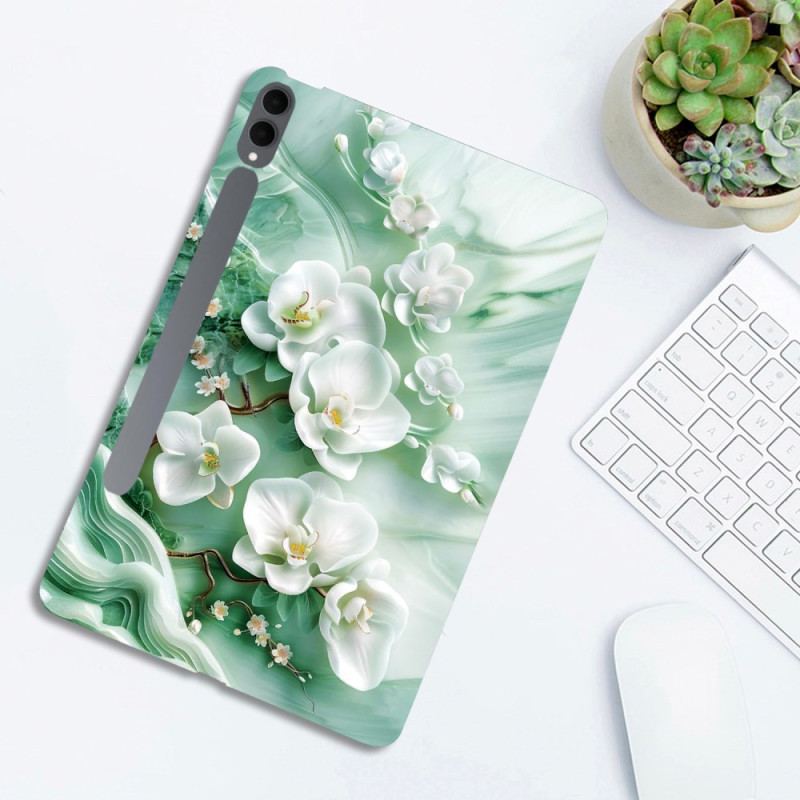 Coque Samsung Galaxy Tab S11 Ultra Fleurs de Jade