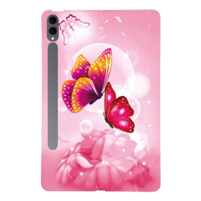 Coque Samsung Galaxy Tab S11 Ultra Papillons Roses