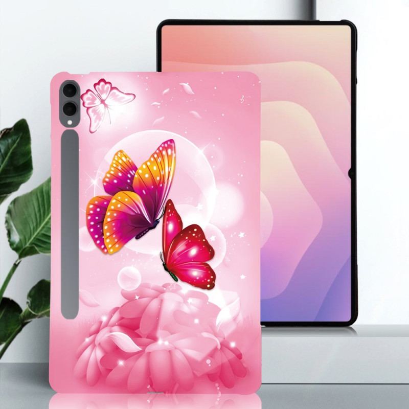 Coque Samsung Galaxy Tab S11 Ultra Papillons Roses