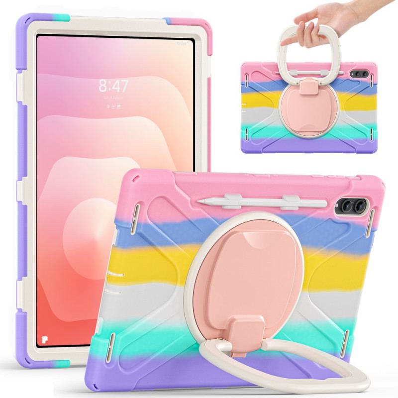 Coque Samsung Galaxy Tab S11 Ultra Triple Protection avec Poignée Rotative à