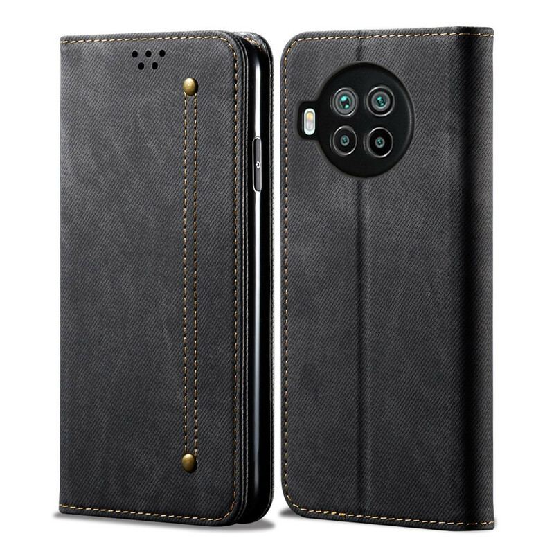 Flip Cover Xiaomi Mi 10T Lite 5G / Redmi Note 9 Pro 5G Tissu Jeans
