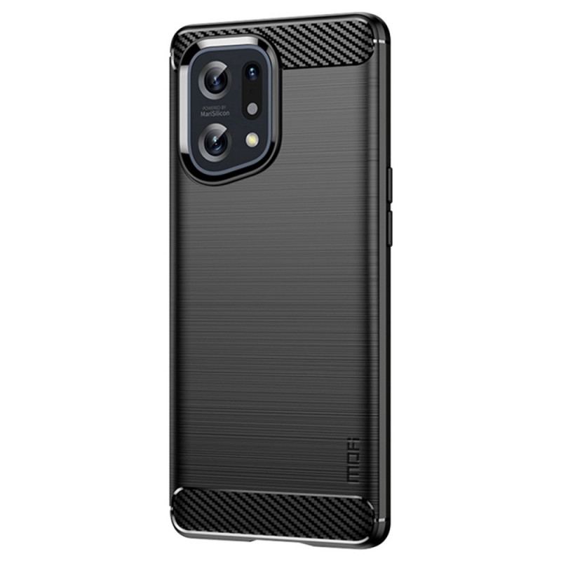 Coque Oppo Find X5 Fibre Carbone Brossée MOFI