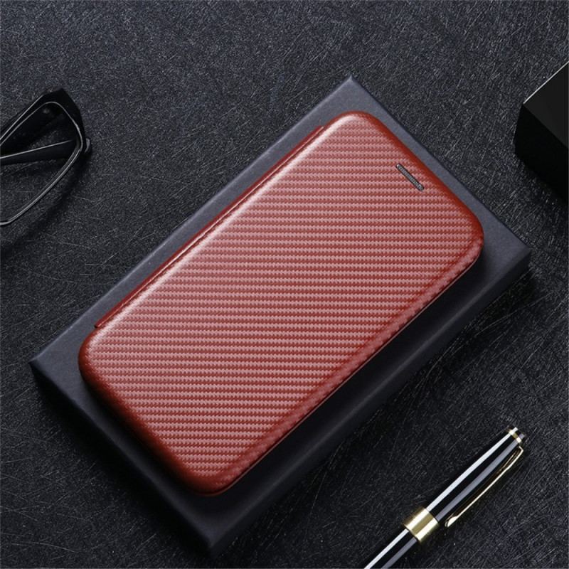 Flip Cover Oppo Find X5 Fibre Carbone