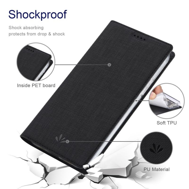 Flip Cover Oppo Find X5 Texture Tissu VILI
